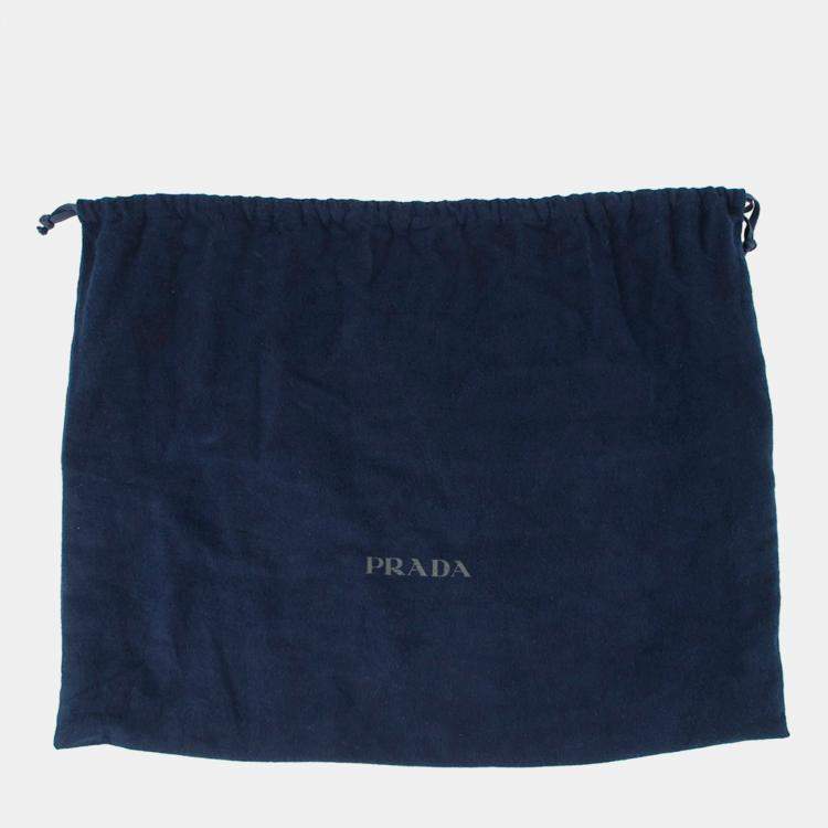 Pre Owned Prada Triangle Calfskin Body Bag Black