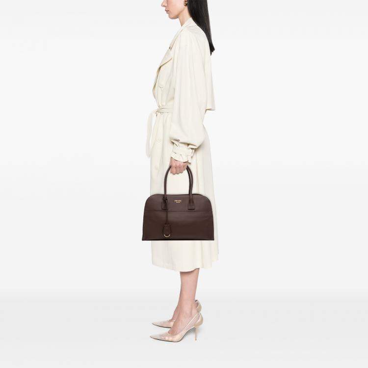 مملوكة مسبقًا Prada Brown Large Leather Tote