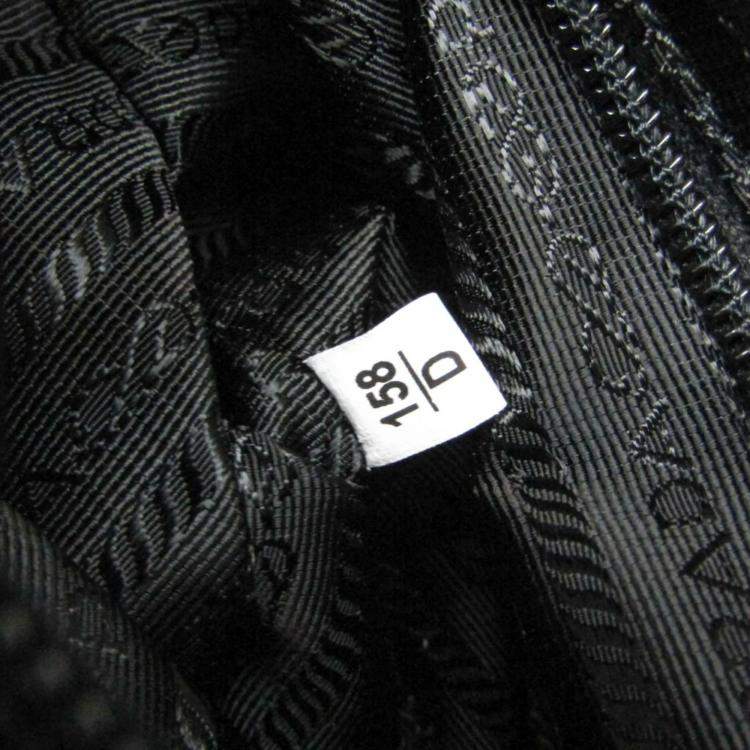 Pre Owned Prada Tessuto Black Nylon Leather Backpack