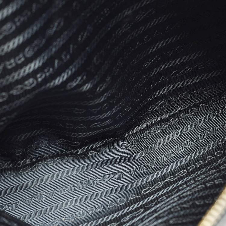 Pre Owned Prada Galleria Large Navy Blue Saffiano Lux Leather Double Zip Tote