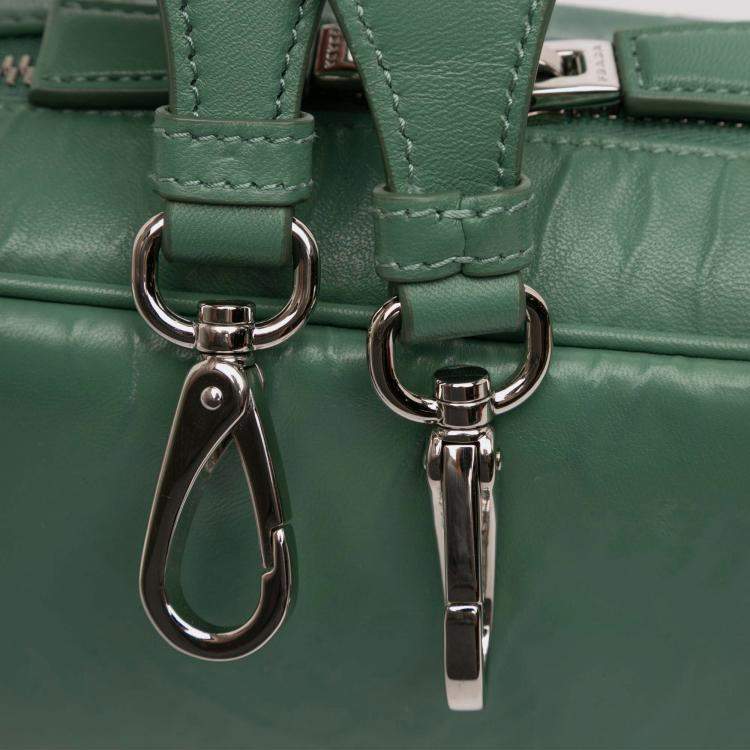 Pre Owned Prada Green Nappa Antique Multi Pocket Crossbody