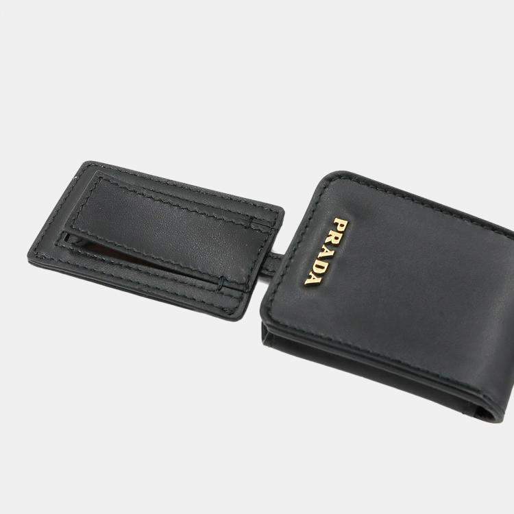 Pre Owned Prada Matinee Black Saffiano Leather Shoulder Bag