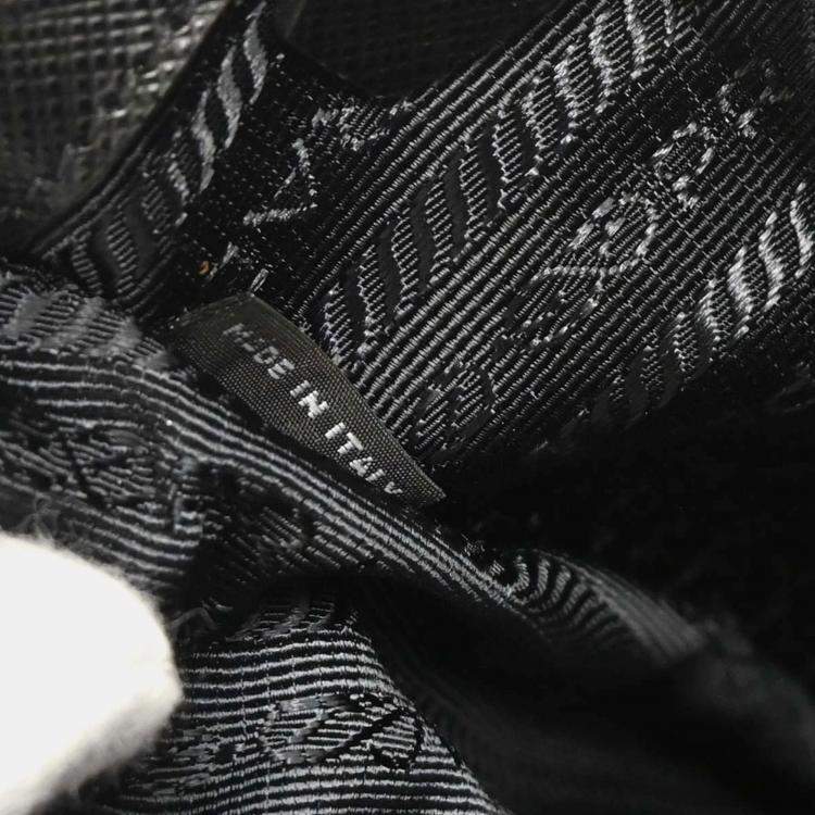 Pre Owned Prada Galleria Black Saffiano Leather Tote Bag