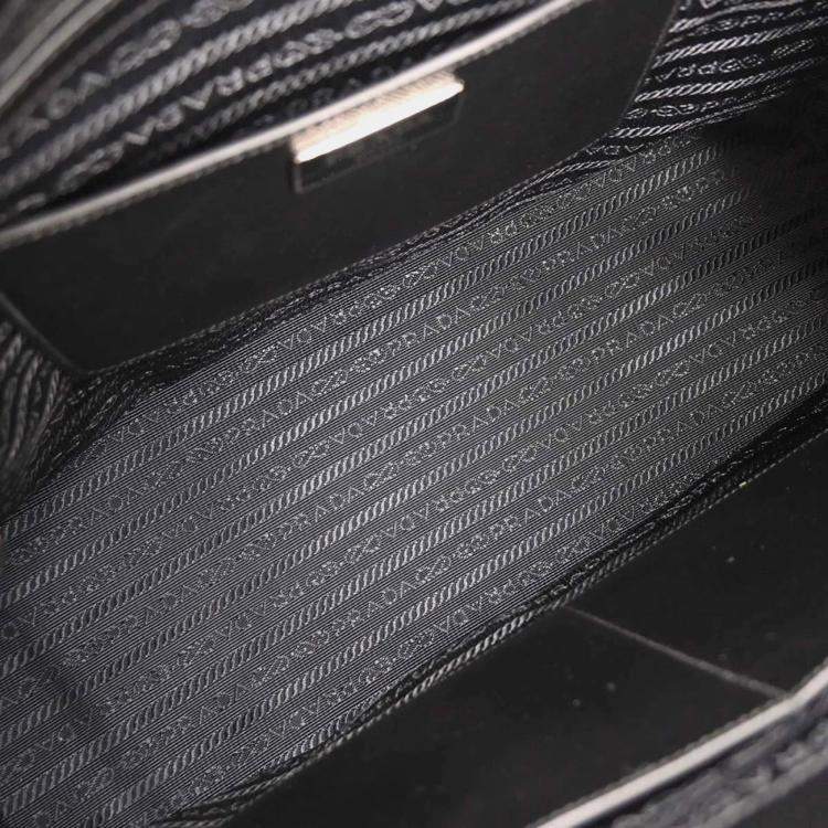 Pre Owned Prada Galleria Black Saffiano Leather Tote Bag