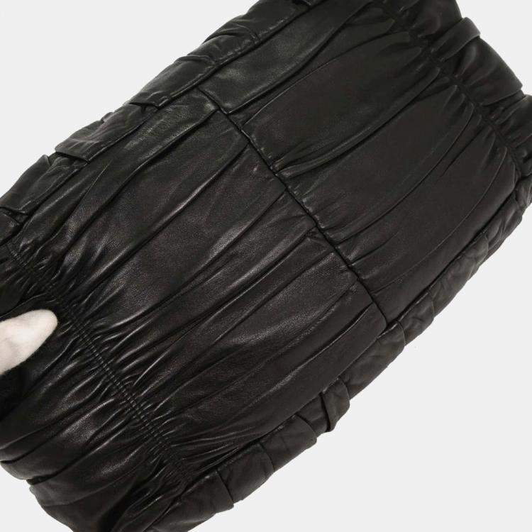 Pre Owned Prada 2Way Black Saffiano Leather Tote Bag