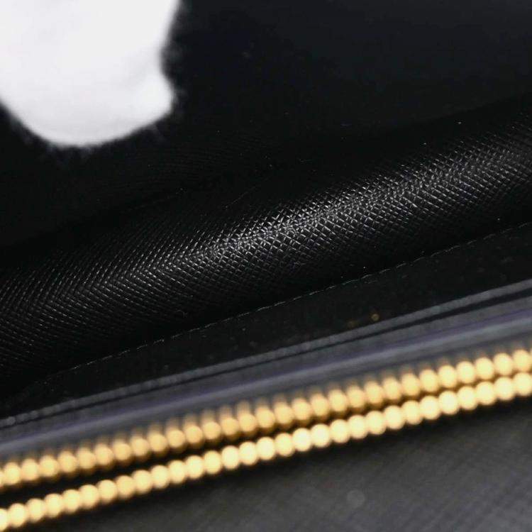 Pre Owned Prada Chain Black Leather Shoulder Bag