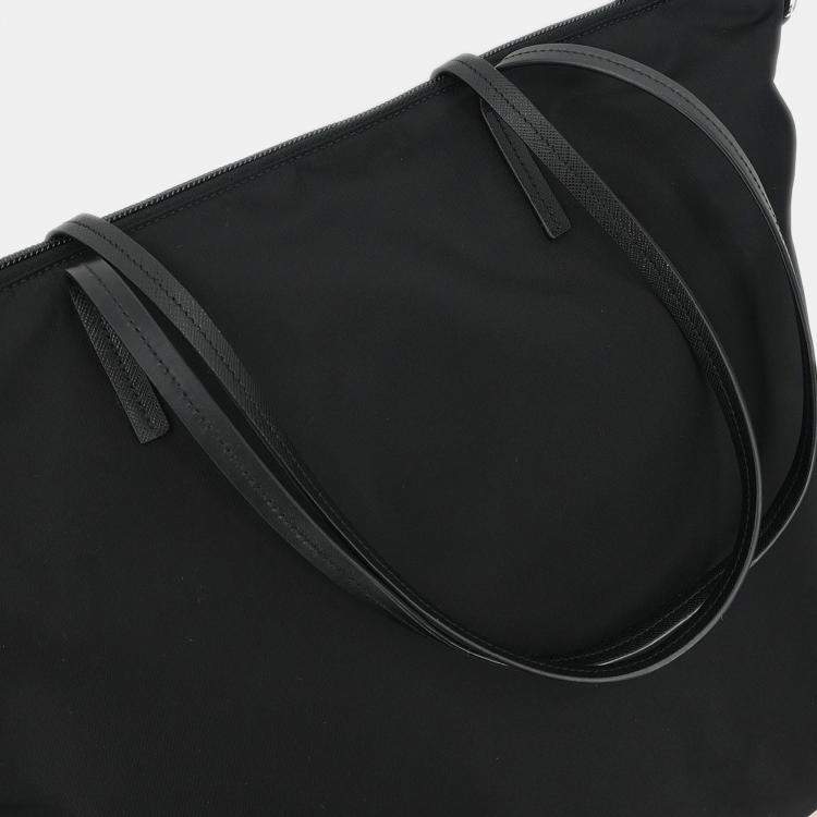 Pre Owned Prada 2Way Black Nylon Tote Bag