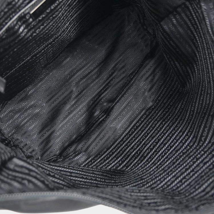 Pre Owned Prada 2Way Black Nylon Tote Bag