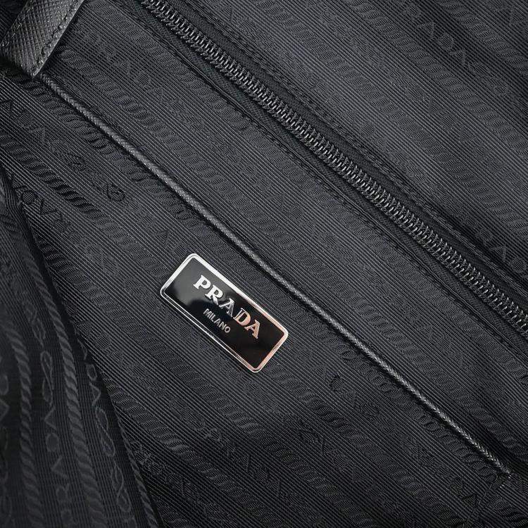 Pre Owned Prada 2Way Black Nylon Tote Bag