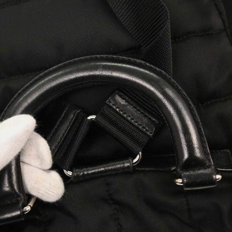 Pre Owned حقيبة ظهر برادا نايلون سوداء