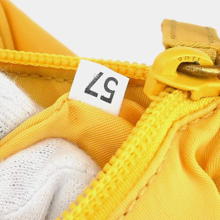 Pre Owned Prada Yellow Nylon Shoulder Bag