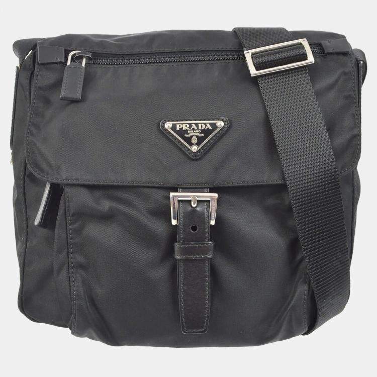 مملوكة مسبقًا Prada Black Nylon Crossbody Bag