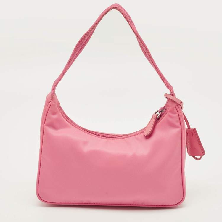 مملوكة مسبقًا Prada Re-Edition 2000 Pink Nylon Shoulder Bag