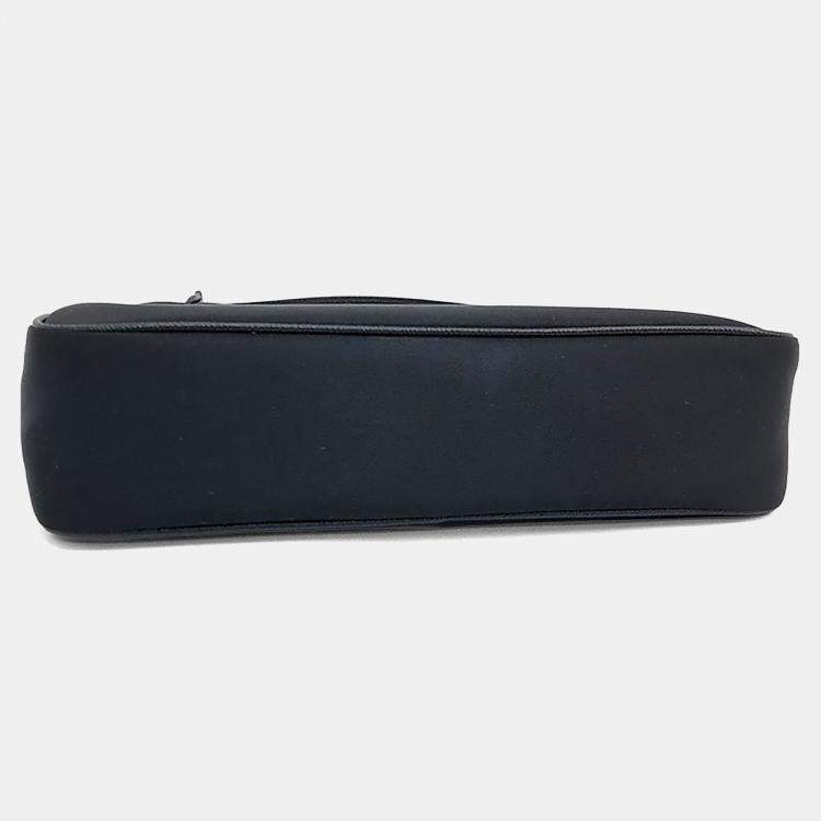 Pre Owned Prada Black Nylon Re-Nylon Hobo Bag