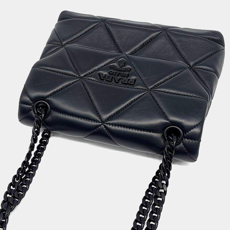 Pre Owned Prada Black Leather Spectrum Napa Shoulder Bag