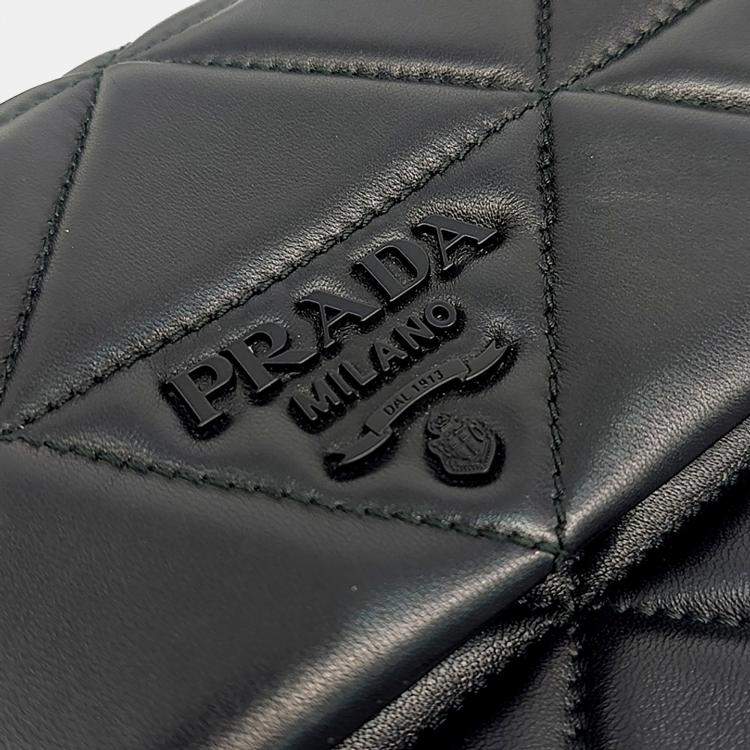 Pre Owned Prada Black Leather Spectrum Napa Shoulder Bag