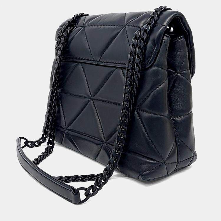 Pre Owned Prada Black Leather Spectrum Napa Shoulder Bag