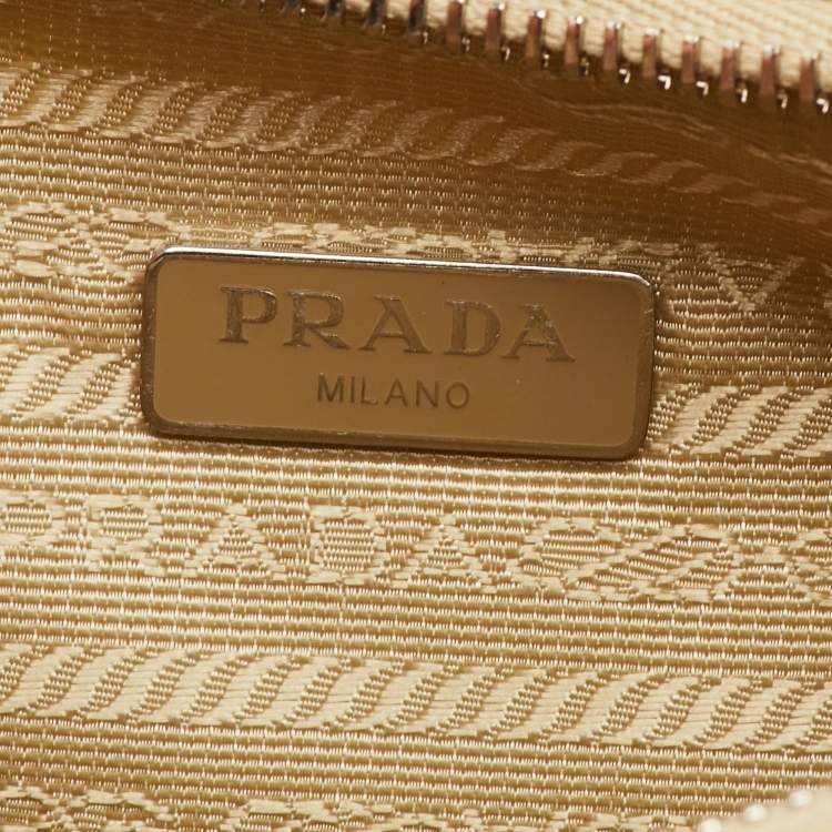Pre Owned Prada Re-Edition 2005 Desert Beige Tessuto Nylon Shoulder Bag