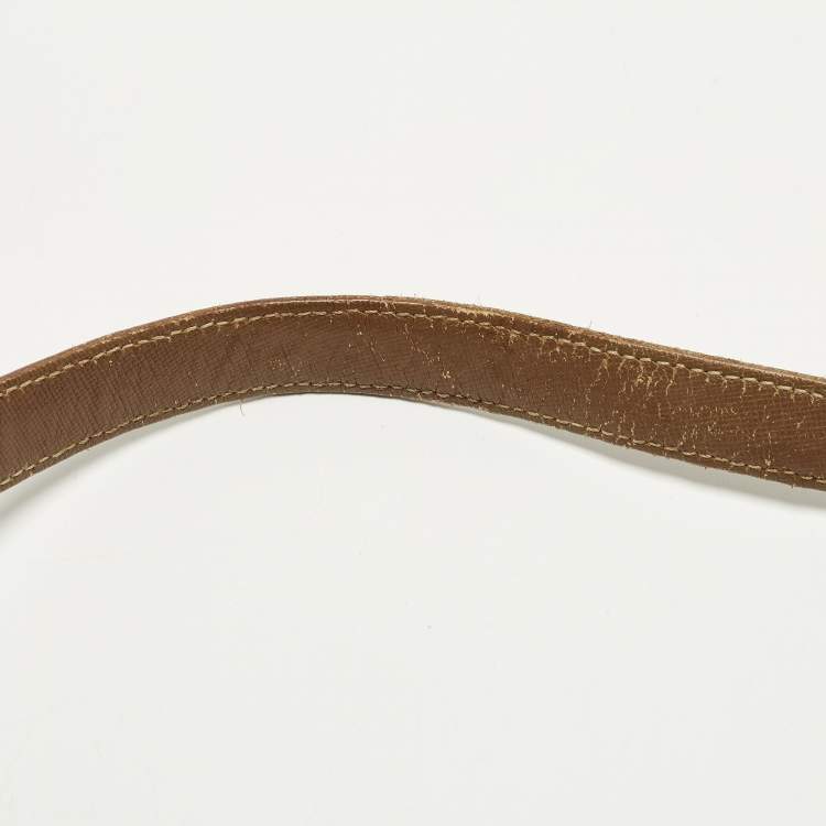 Pre Owned Prada Beige/Brown Nylon Zip Shoulder Bag