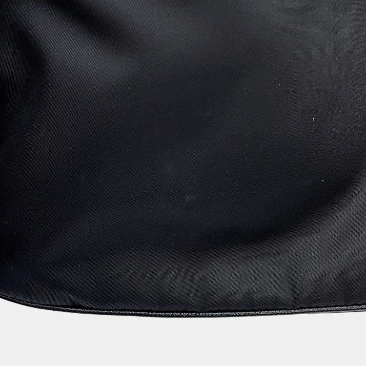 Pre Owned Prada Re-Nylon Shoulder Bag Black Nylon Leather