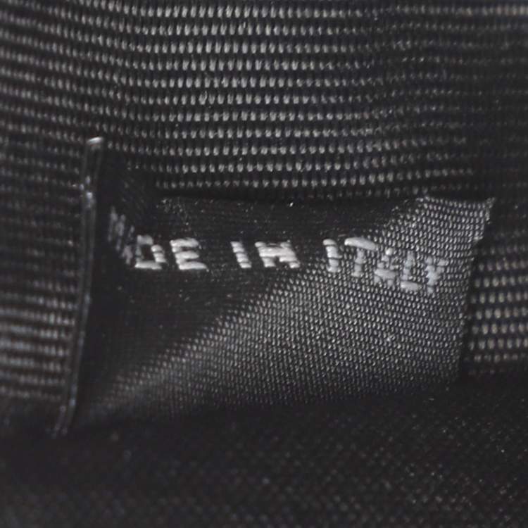 Pre Owned Prada Black Saffiano Metal Leather Bifold Wallet