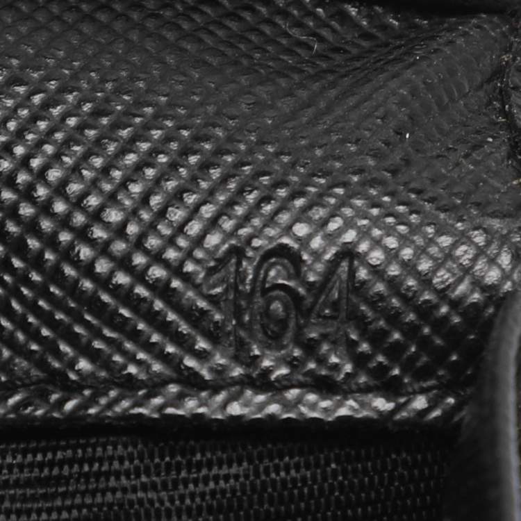 Pre Owned Prada Black Saffiano Metal Leather Bifold Wallet