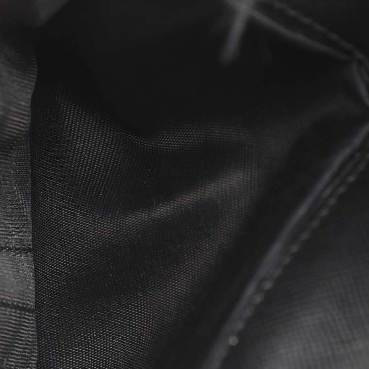 Pre Owned Prada Black Saffiano Lux Leather Bifold Wallet