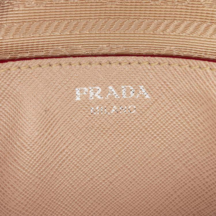 Pre Owned Prada Brown Saffiano Lux Promenade Backpack