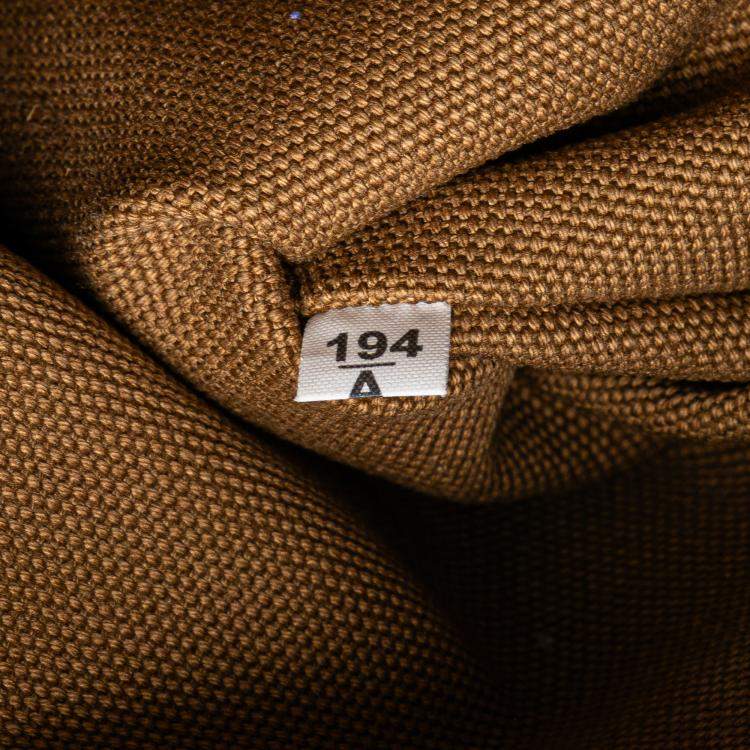 مملوكة مسبقًا Prada Brown Canvas Canapa Fringe Satchel