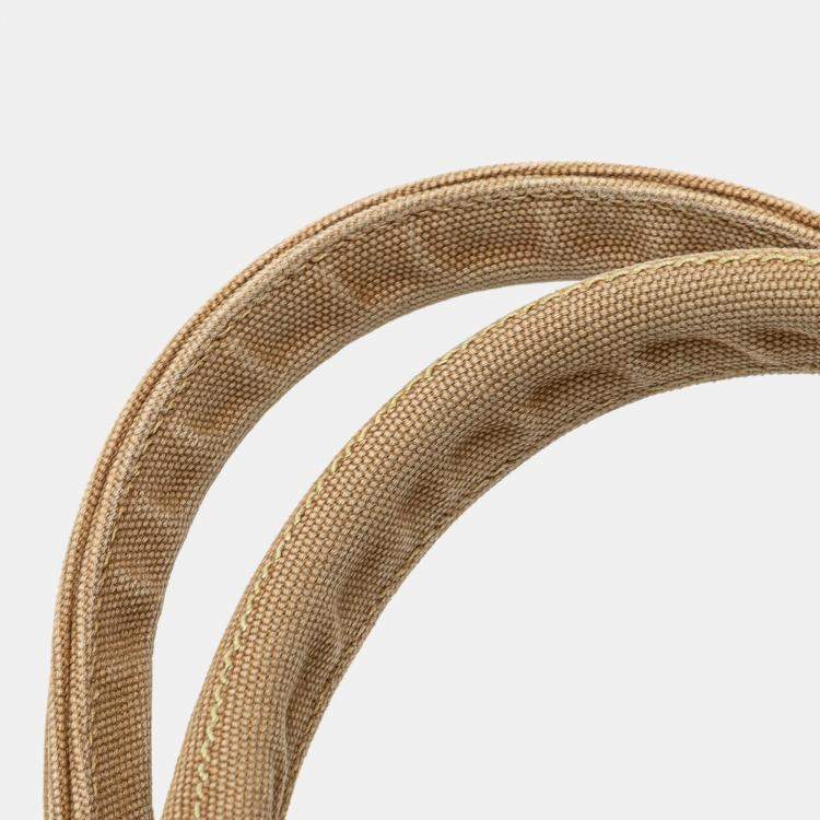 مملوكة مسبقًا Prada Brown Canvas Canapa Fringe Satchel