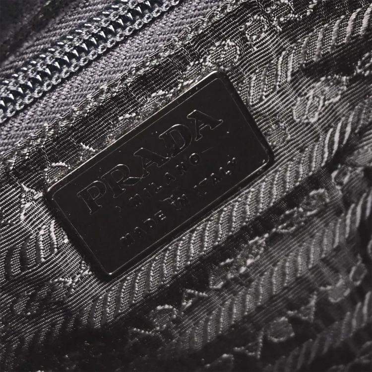 Pre Owned Prada Black Velvet Handbag