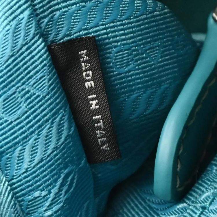 Pre Owned Prada 2way Blue Nylon Shoulder Bag