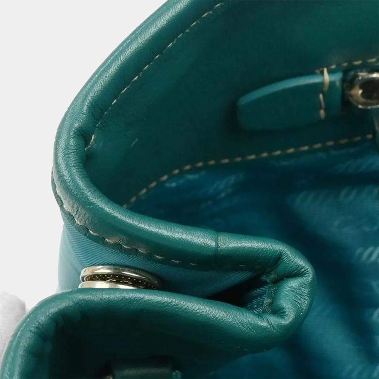 Pre Owned Prada 2way Blue Nylon Shoulder Bag
