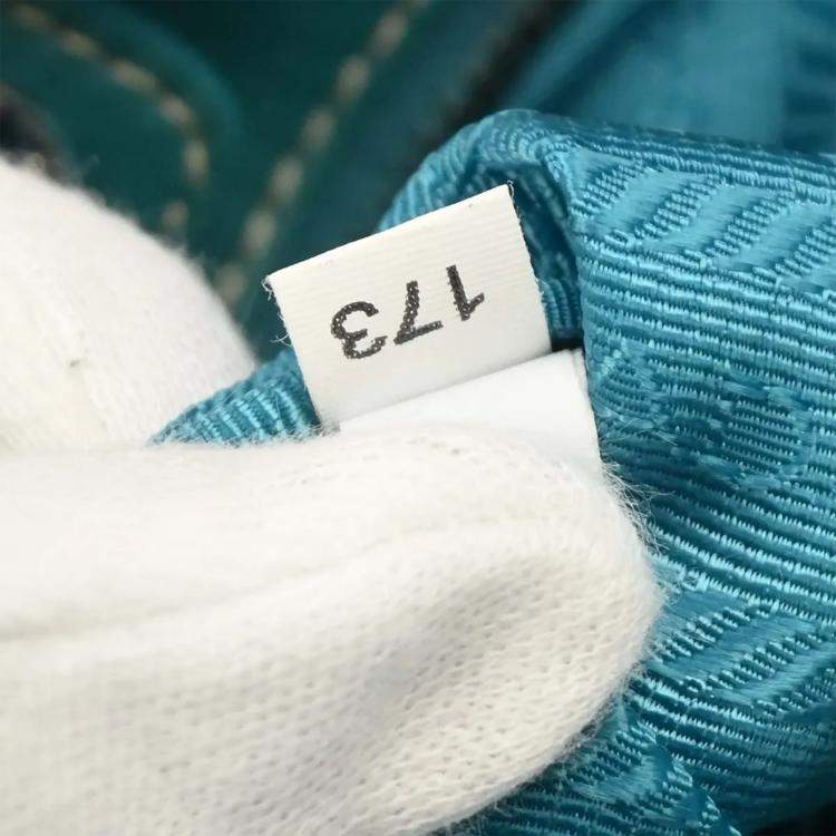 Pre Owned Prada 2way Blue Nylon Shoulder Bag