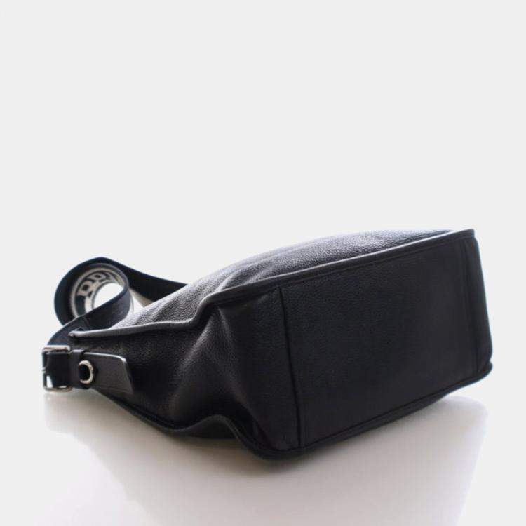 مملوكة مسبقًا Prada Medium Vitello Daino Black Crossbody Bag