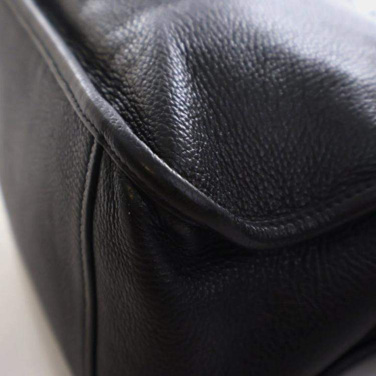 مملوكة مسبقًا Prada Medium Vitello Daino Black Crossbody Bag