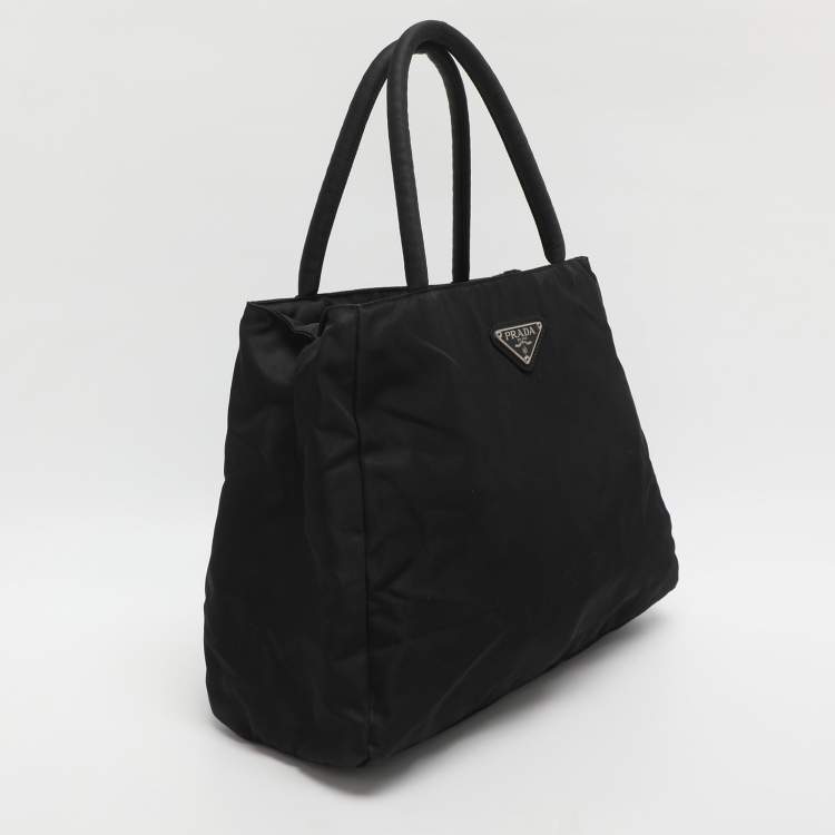 Pre Owned Prada Black Nylon Tote