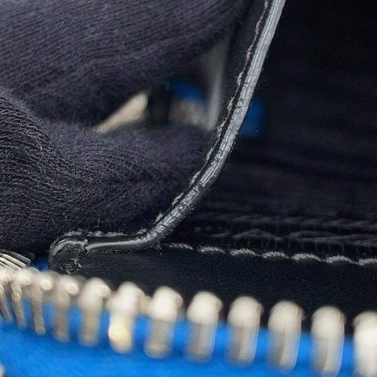 Pre Owned Prada Saffiano Leather 2Way Handbag Blue Leather