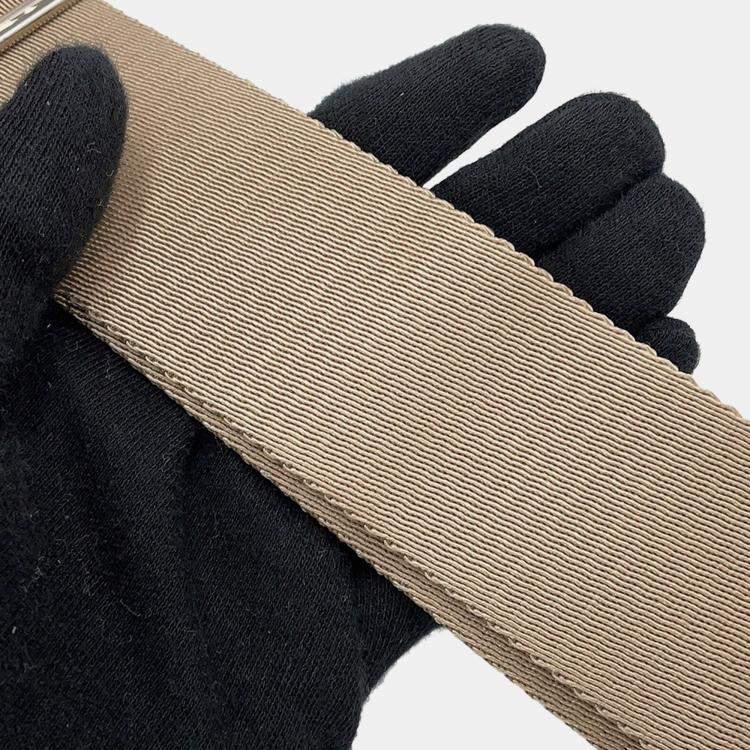 Pre Owned Prada Hobo Bag Shoulder Bag Beige Pile