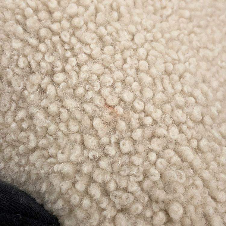 Pre Owned Prada Hobo Bag Shoulder Bag Beige Pile