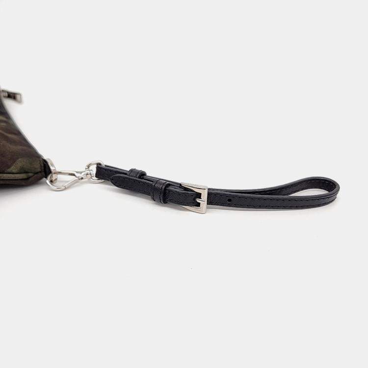 Pre Owned Prada Multicolor Fabric camouflage pouch