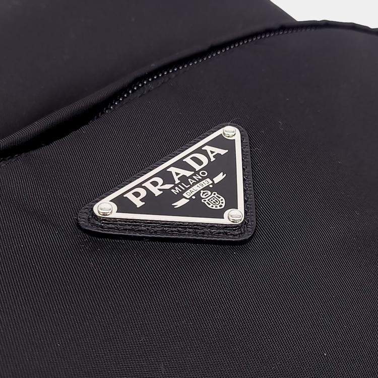 Pre Owned Prada Black Nylon Re-Nylon Backpack