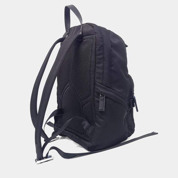 Pre Owned Prada Black Nylon Re-Nylon Backpack