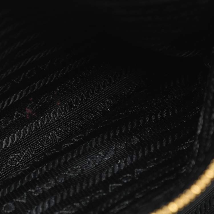 مملوكة مسبقًا Prada Black Nappa Gaufre Leather Tote