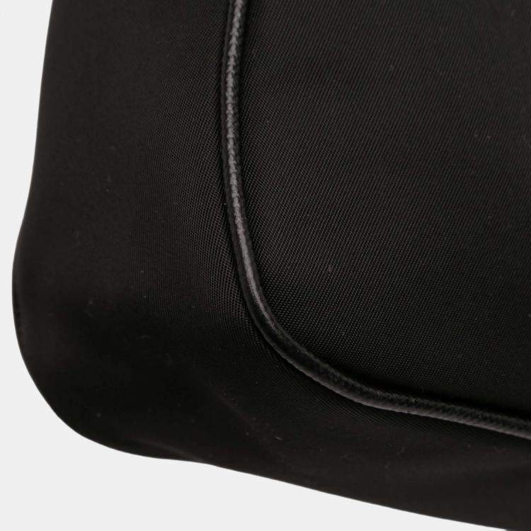 Pre Owned Prada Black Tessuto Re Edition 2005 Satchel