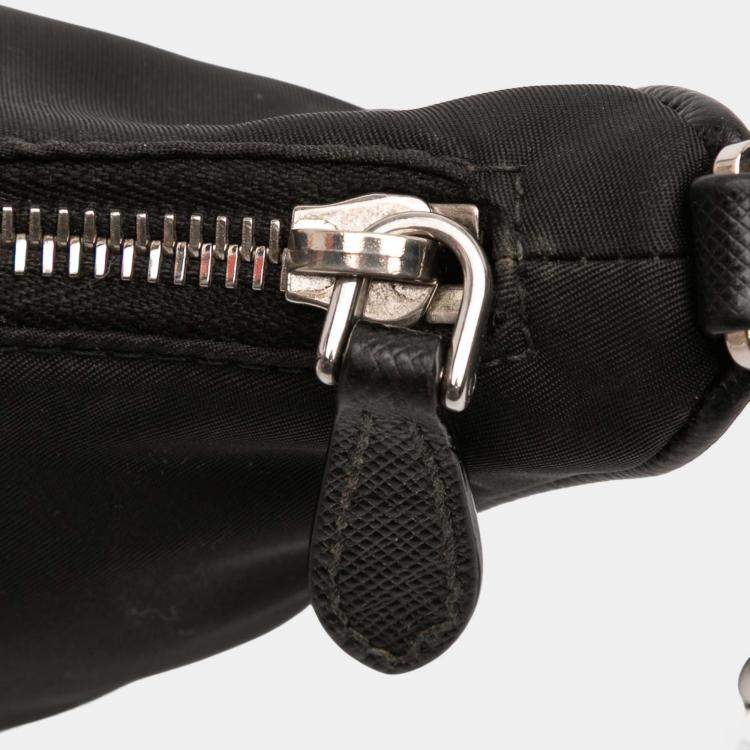 Pre Owned Prada Black Tessuto Re Edition 2005 Satchel