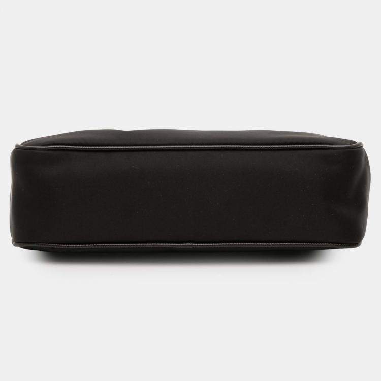 Pre Owned Prada Black Tessuto Re Edition 2005 Satchel