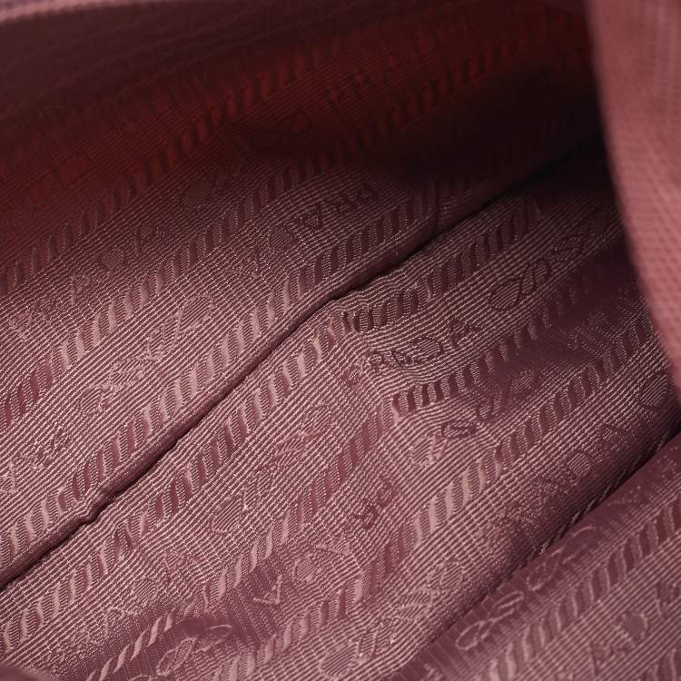 Pre Owned Prada Re-Edition 2000 Pink Nylon Shoulder Bag