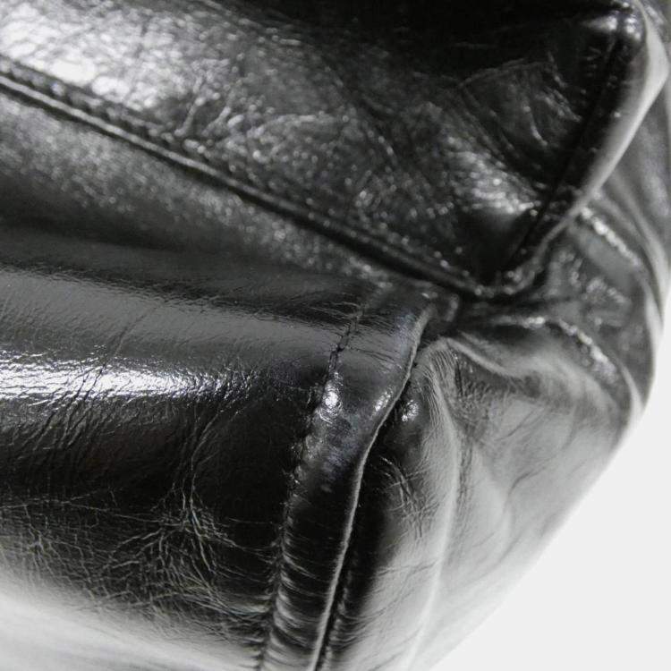 Pre Owned Prada Black Leather Handbag