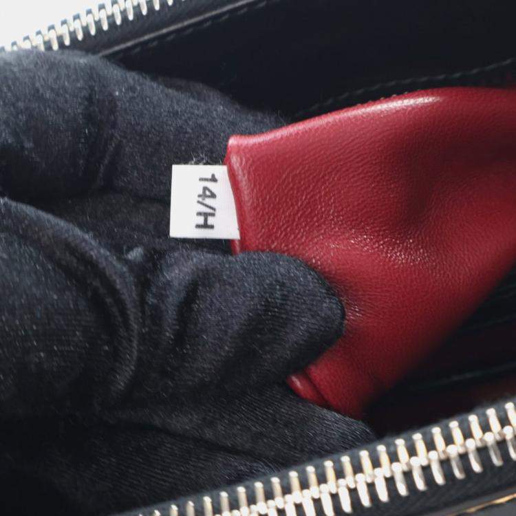 Pre Owned Prada Large Black Patent Galleria Double Zip Handbag